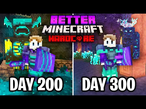 I Survived 300 Days in Better Minecraft Hardcore... Here's What Happened