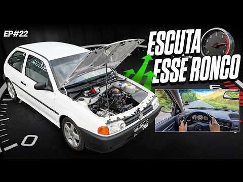 Como é acelerar um Gol aspirado de 155cv!