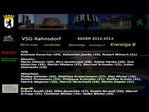 VSG Rahnsdorf Kader Kreisliga B 6.Abteilung