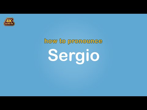 how to pronounce Sergio 【Name】