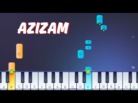 Ed Sheeran - Azizam - Easy Piano Tutorial (from the STRIKEY app)