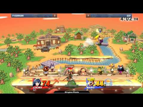 GUTS 4 Smash 4 Singles (Pools) Kogarasuma (Lucina) vs Sin Scot! (Mario)