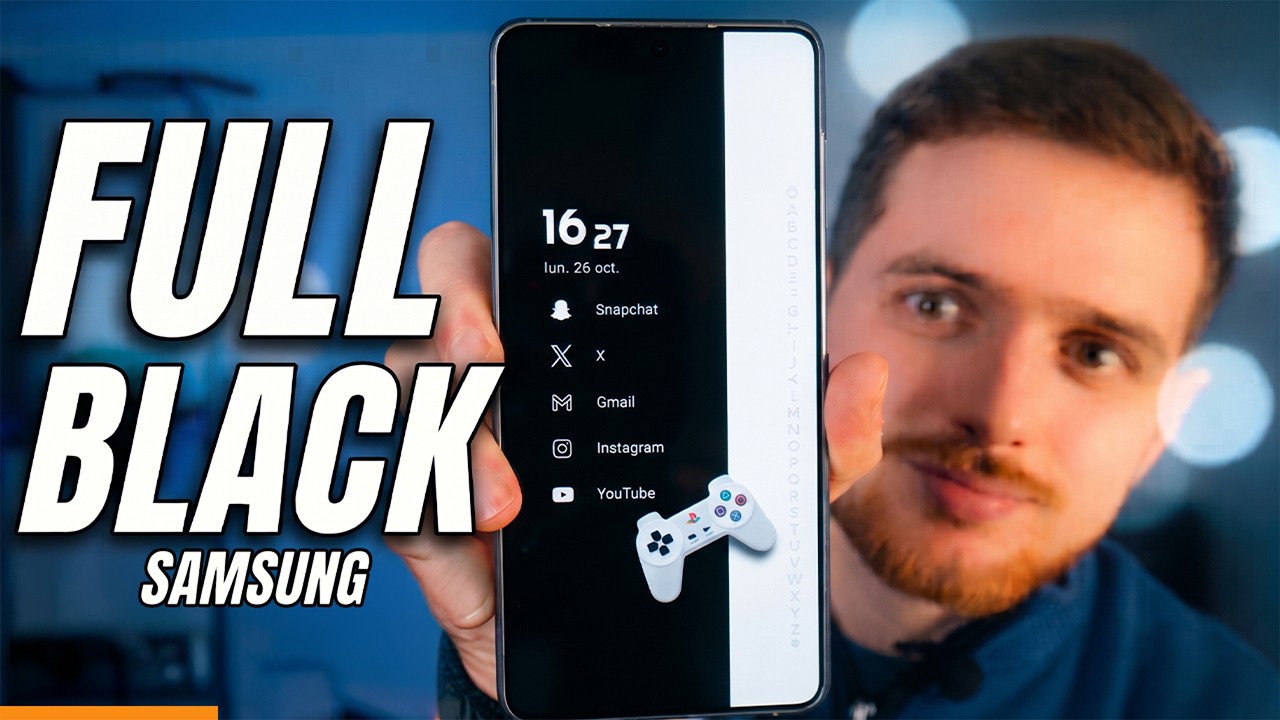 J'ai TRANSFORMÉ mon Samsung en Setup Full Black Minimaliste !