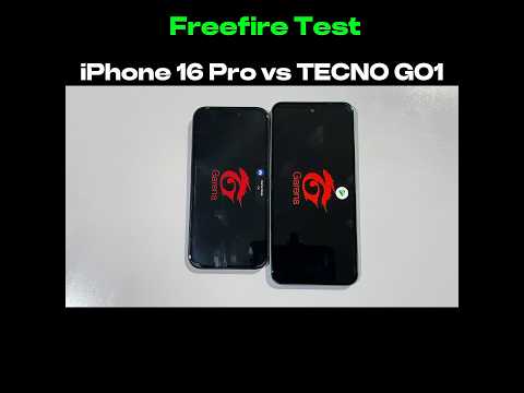 iPhone 16 Pro vs TECNO Spark Go 1 - Freefire Test
