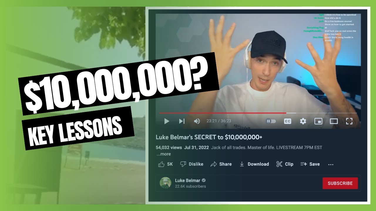 KEY LESSONS {{Luke Belmar's SECRET to $10,000,000+}} My Summary