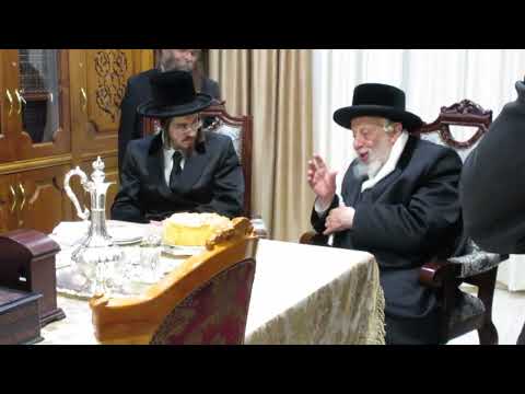 באזוך פון כ"ק אדמו"ר מקאפישניץ שליט"א ביי כ"ק אדמו"ר מסאדיגורא שליט"א