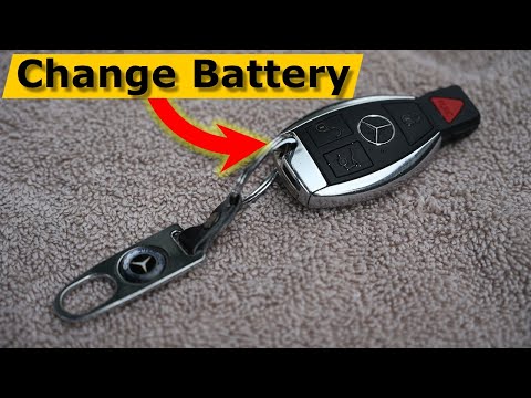How to Change Mercedes Benz Remote Key Battery TRICK To Open It!