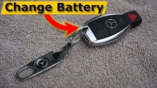 How to Change Mercedes Benz Remote Key Battery TRICK To Open It!