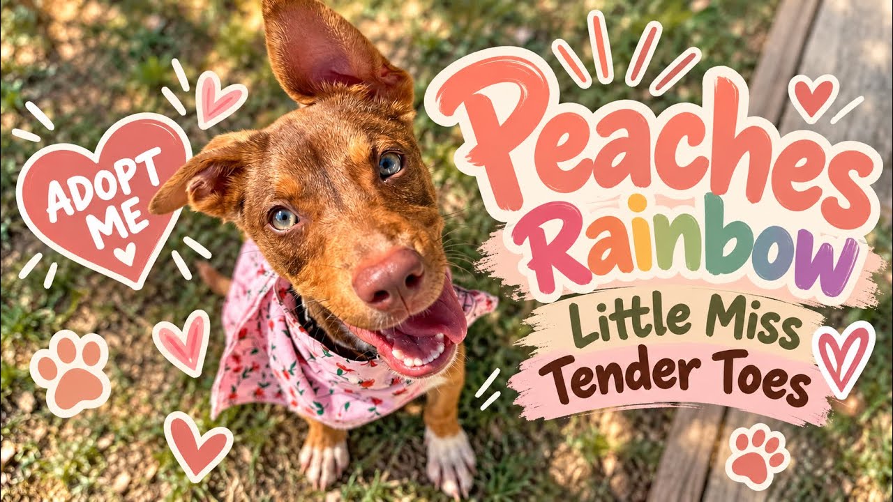 Enlarge Peaches Rainbow Little Miss tender Toes, a Adoptable mixed breed in Edmonds, WA video 6/6