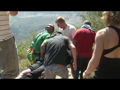 Table Mountain Accident Raw footage