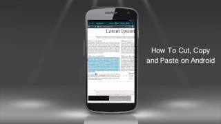 How to Cut, Copy and Paste Text on Android Phone