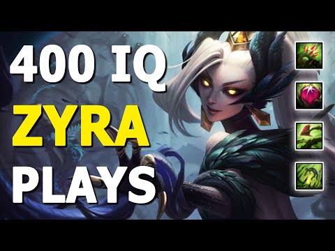 400 IQ Zyra Plays - Zyra Montage / Zyra Gameplay (League of Legends)