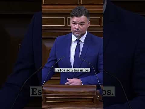 ✉️ Rufián exhibe un billete de 50€ y arremete contra Junts