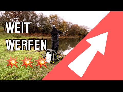 Weit werfen ! Über 100 Meter auch mit günstiger Rute , so gehts !