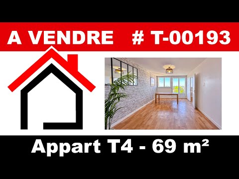 À vendre – Appartement T4 avec 2 balcons, cave et parking – Quartier Heuzé #lemans #immobilier