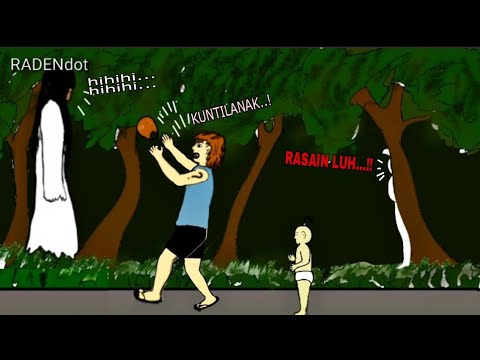 PREMAN SONGONG KENA BATUNYA' animasi horor' lucu' kartun hantu.