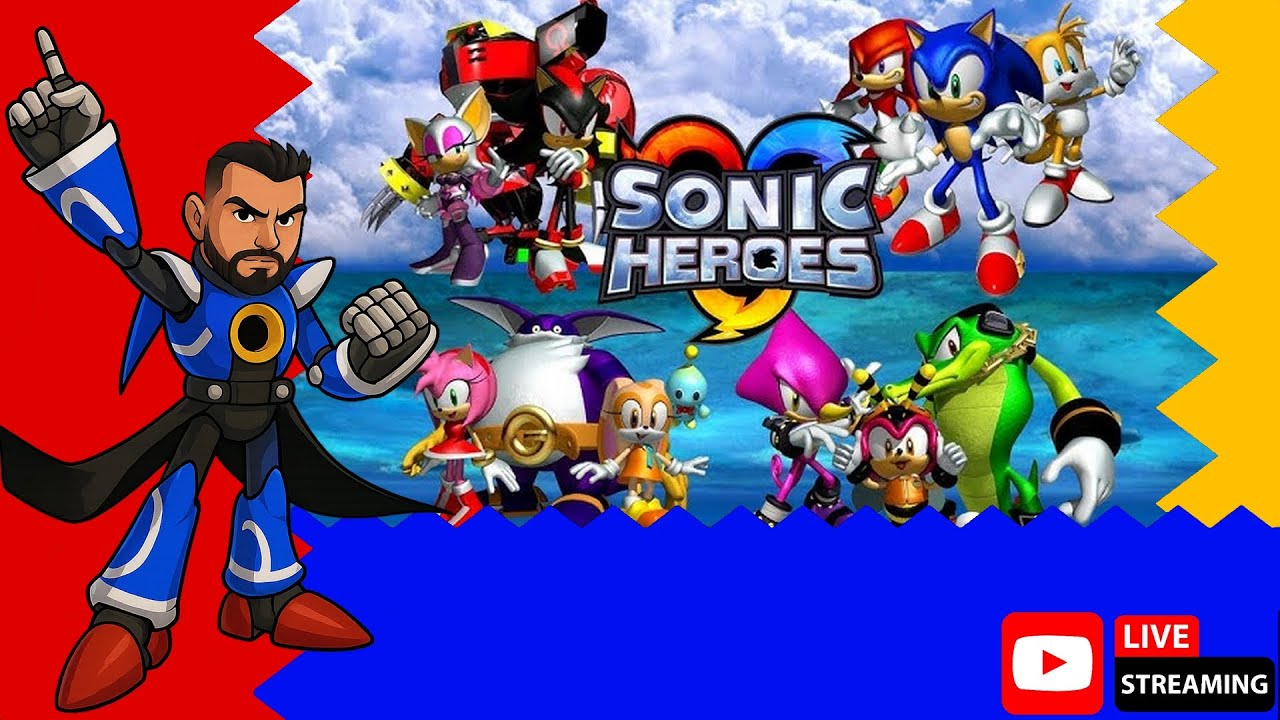 🎉🎮 LIVE ESPECIAL: SONIC HEROES HEROES E TEAM DARK NO ANIVERSÁRIO DO SONIC! ⚡🔥 (AO VIVO)