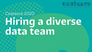 Hiring a diverse data team