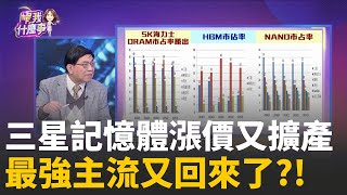 記憶體重回主流!三星.海力士爆缺貨..本土積極擴廠三星.海力士吃掉DRAM.HBM大部分市佔 也拉緊報?!│陳斐娟 主持 │20251224│關我什麼事
