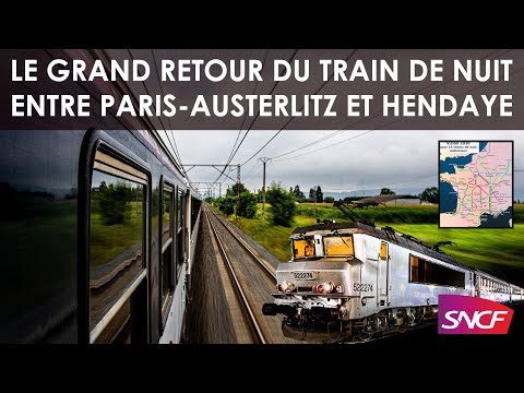TRAIN DE NUIT SNCF : VOYAGE DE PARIS À HENDAYE A BORD DU TRAIN n°3741 !