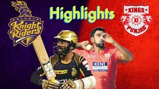 KKR vs KXIP highlights ipl2019 match no. 52 full scorecard