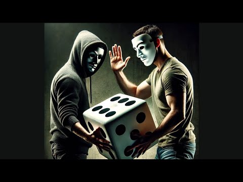 Masked Men Playing Dice and Punishing the Loser with Slaps