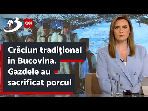 Crăciun tradițional în Bucovina. Gazdele au sacrificat porcul