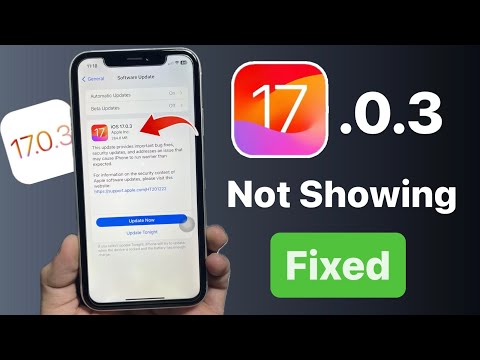 iOS 17.0.3 new update not showing on iPhone's - Problem Solved
