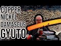 Forging a Japanese Chefknife with Copper & Nickel Damascus - APEX ULTRA Edge Gyuto