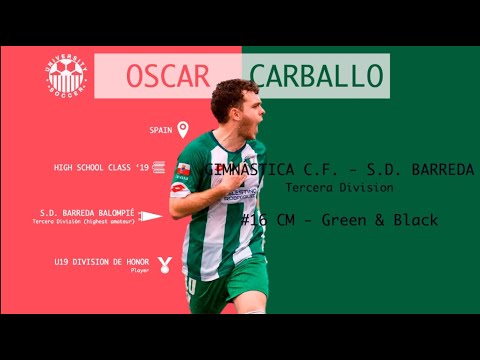 University Soccer - Oscar Carballo - Full Game: #16 CM, Green & Black - Recruit '21