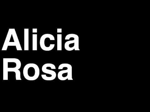 How to Pronounce Alicia Rosa Survivor Cast 2012 One World Tribal Council Immunity Challenge Idol
