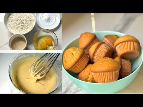 Fluffy Vanilla Muffins recipe! Very easy and delicious! No mixer required!