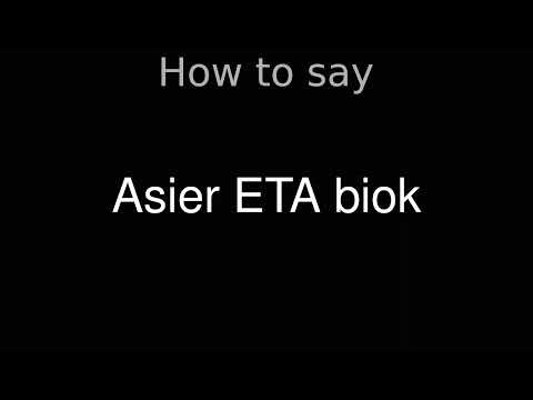 How to Pronounce correctly Asier ETA biok (Movie)