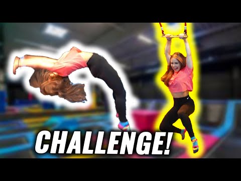 CHALLENGES in the TRAMPOLINE HALL against Dima! || DAILY VLOG 268