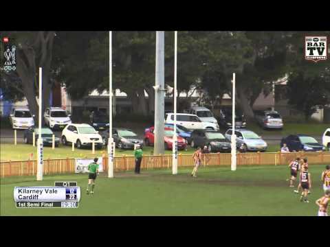 2014 BDAFL Semi Final 2 Full Replay 1st Quarter - Killarney Vale v Cardiff
