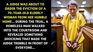 A JUDGE WAS ABOUT TO ORDER THE EVICTION OF A SEVENTY-YEAR-OLD ELDERLY WOMAN FROM HER HUMBLE HOME…