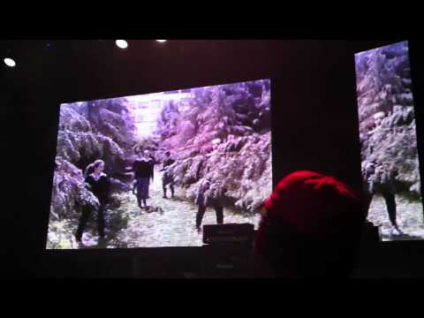 Ralph Siegel introduces the 1st prize winner at the Euroclub