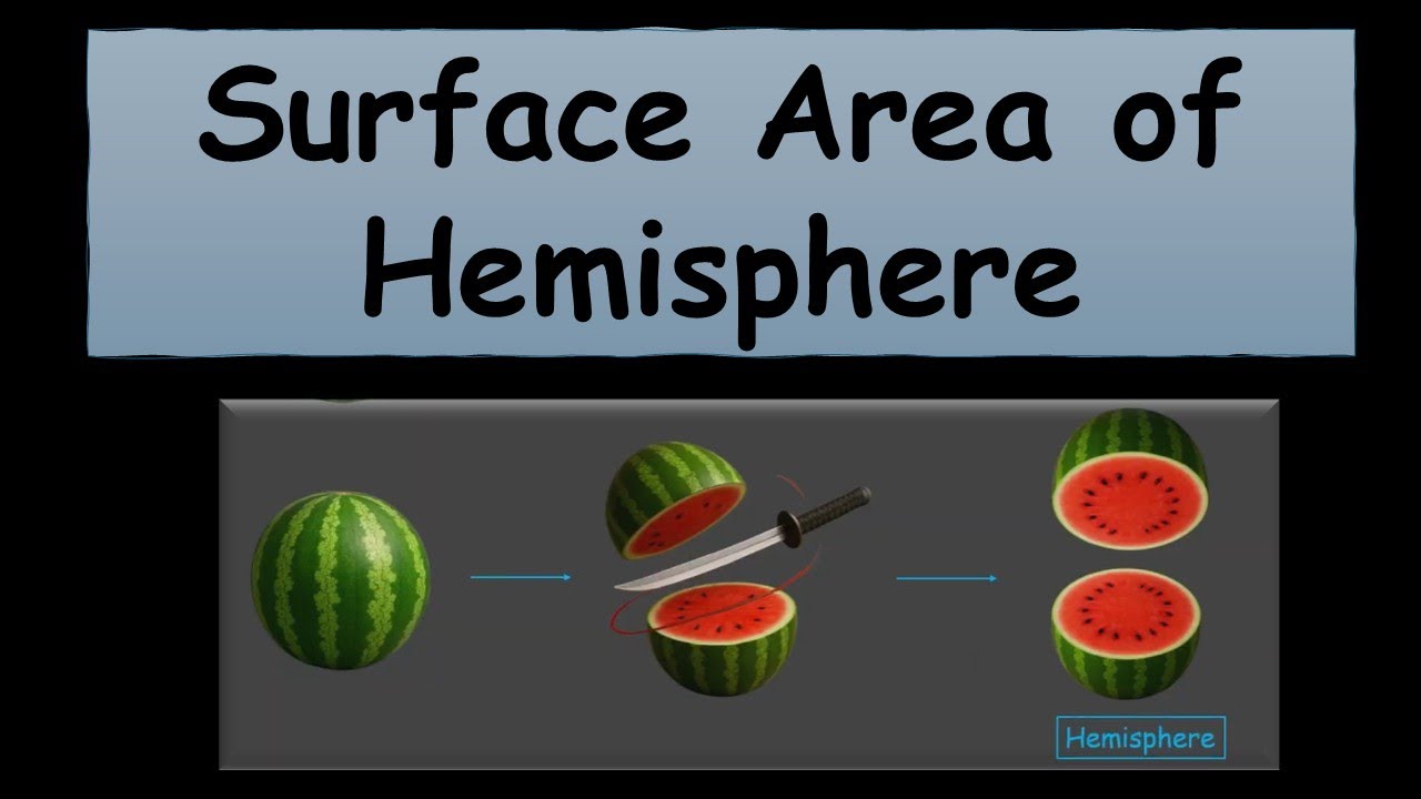 Surface area of a hemisphere | Surface Areas and Volumes | TG Grade 9 | Math | Khan Academy