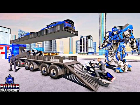US Police Robot Transform - Police Plane Transport - New Police Robot Simulator Games - Android Game