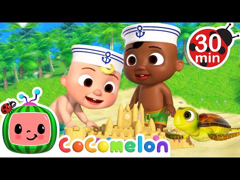 Cody & JJ's Biggest Sandcastle | Cody and Friends! Sing with CoComelon