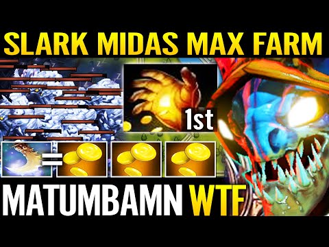 MATUMBAMAN [Slark] Midas 1st Item Max Speed - New Meta Fast Farm SECRET Pro Carry 7.29 Dota 2 Guide