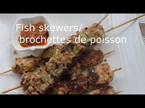Fish Skewers recipe - Brochettes de poisson