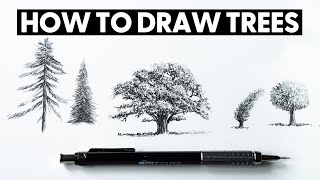 How to Draw Trees for BEGINNERS