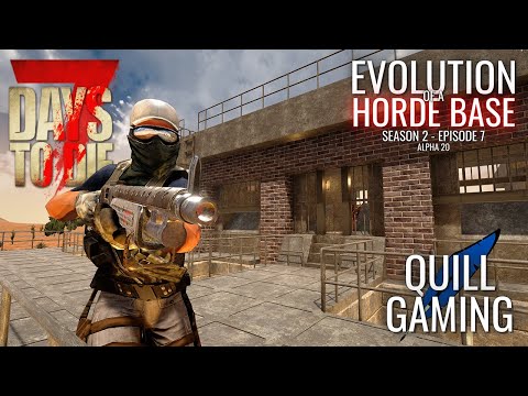 Evolution of a Horde Base Alpha 20 (Season 2 Ep 7) - 7 Days to Die