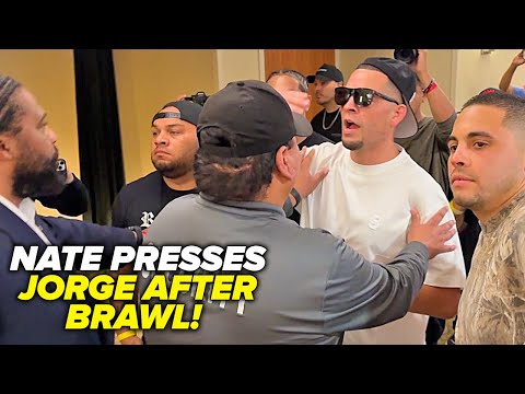 Nate Diaz after Masvidal brawl PRESSES him in heated altercation!