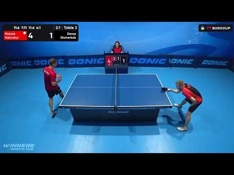 10:20 Mykola Halynskyi - Denys Shcherbak 03.08.2023 TT Euro.Cup Ukraine Star. Table 3
