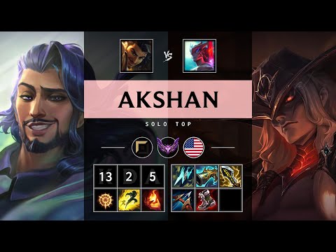 Akshan Top vs Yone: Triple Kill, Unstoppable - NA Master Patch 14.24