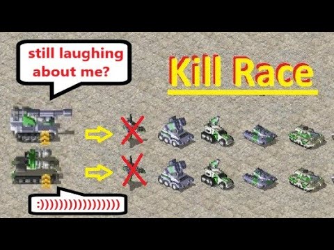 Kill Race - Tesla Tank vs Tank Destroyer: Red Alert 2