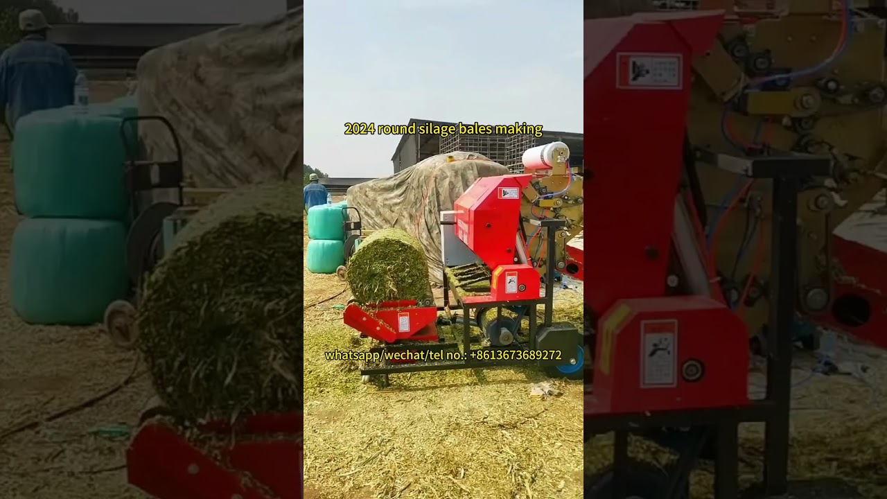 Machine à emballer le foin,la paille,l'herbe video thumbnail