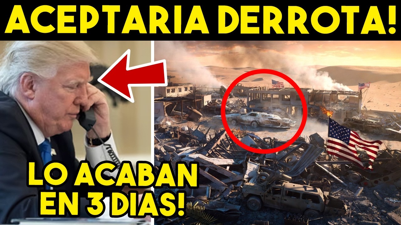 SIN SALIDA! IRAN APLASTA A EEUU EN 72 HORAS. TRUMP AL BORDE DE LA RENDICIÓN. SE ACABO